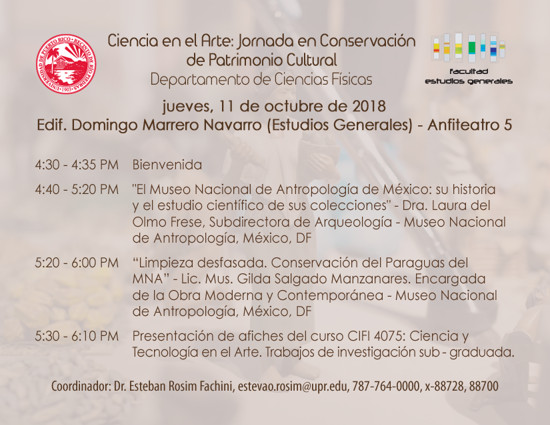 Invitación Jornada en Conservación 11 de octubre 2018B